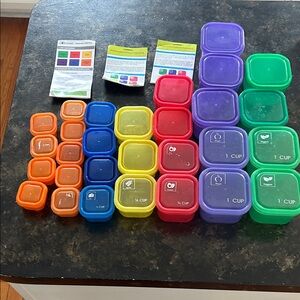 Colorful Food Storage Container Set Portion Control  21 day Fix Beachbody